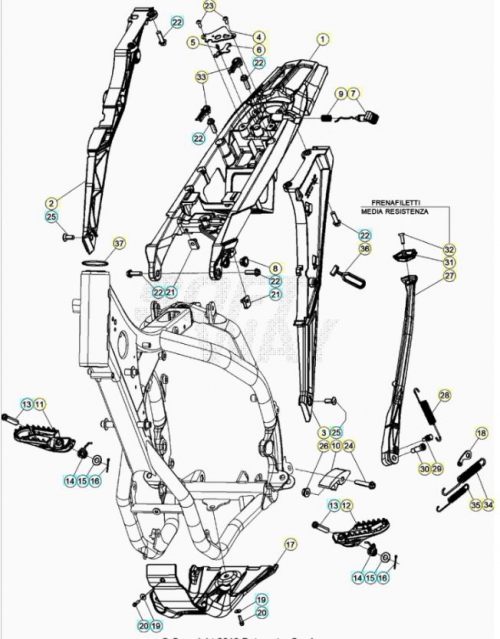 Hoja del despiece · ACCESORIOS CHASIS 16 RC 2T 2020